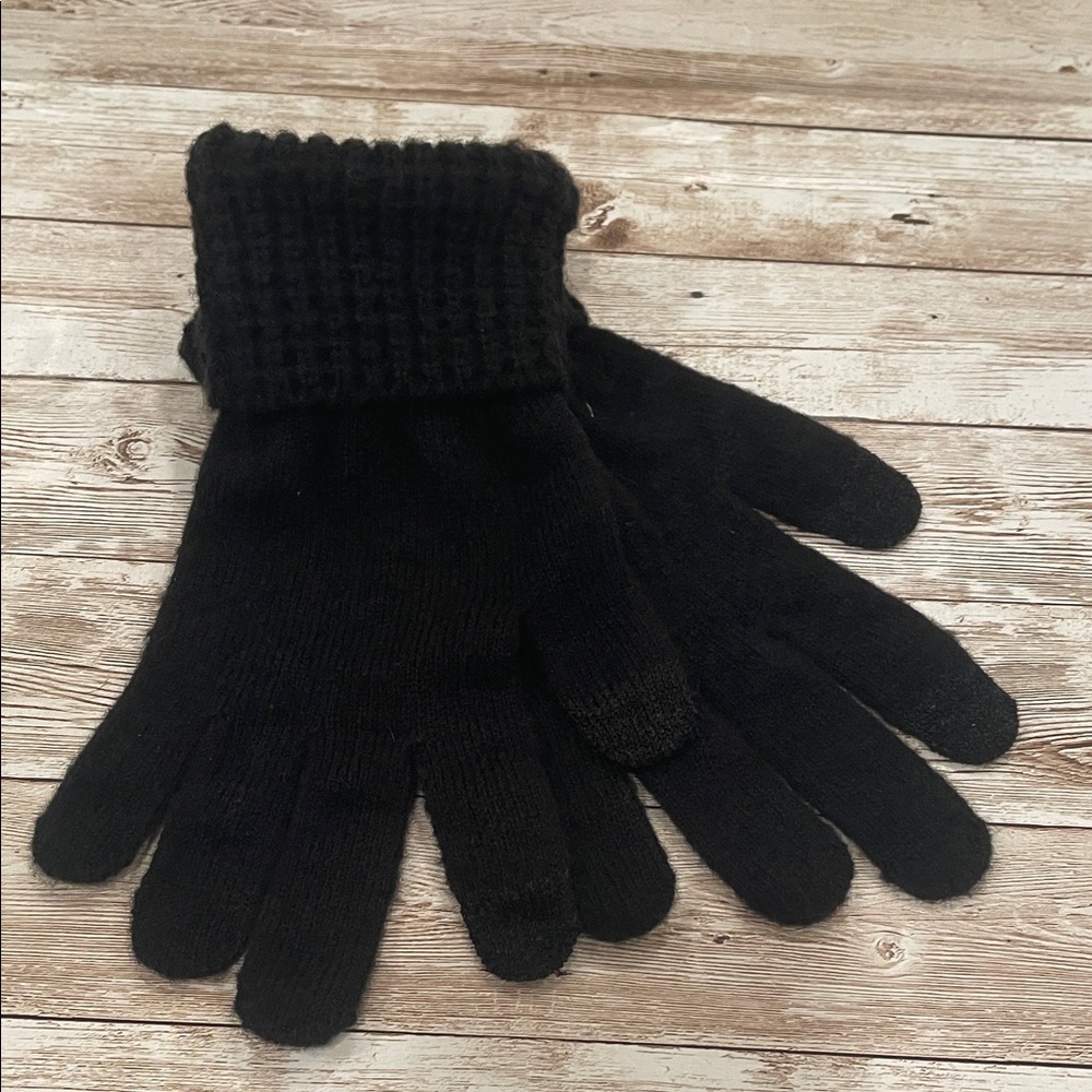 Style & Co. Black Knit Men's Gloves